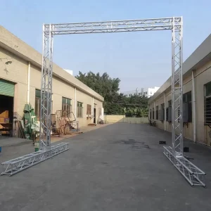 Aluminum Square Truss Structure Lighting Goal Post Truss Design Exhibition Staging Truss Display