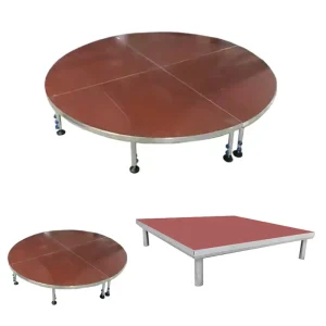 Aluminum Stage Platform with Adjustable Legs for Dance Floors and Events