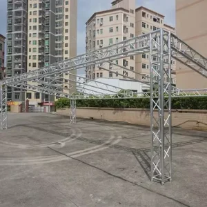 Aluminum Stage Truss Mobile Stage DJ Portable Lighting Stand for Events