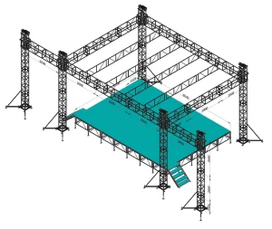 Aluminum Stage Truss System for Wedding and Concert Events