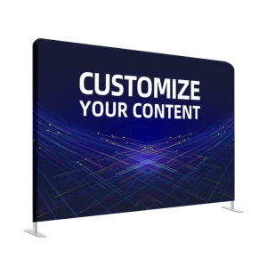 Aluminum Sublimation Printed Fabric Stage Backdrop Pop-Up Banner Exhibition Backdrop Straight Shape