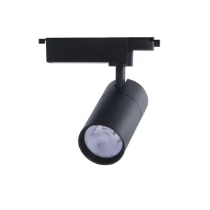 Aluminum Track Light COB Spotlight with Adjustable Beam Angle for Store Showroom and Display