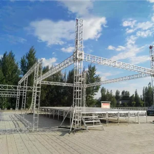 Aluminum Truss Display Stage with Roof for Concerts