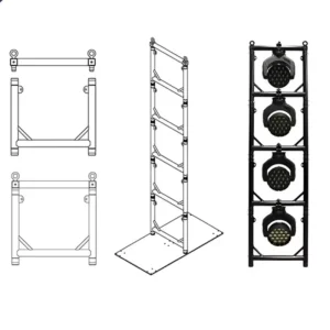Aluminum U-Frame Truss Top U Connector for Stage Moving Lights
