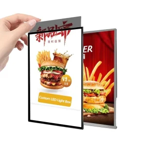 Aluminum Ultra-Thin LED Advertising Light Box for Indoor Use