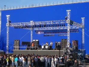 Aluminum Upright Line Array Speaker Truss Lift Stand