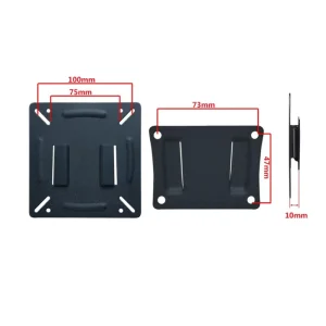 Android All-in-One Tablet Monitor Bracket, Fixed LED LCD TV Wall Mount for 10-24″ Screens, Manufacturer Stock