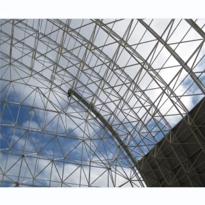 Anti Earthquake Modern Steel Structure Arch Truss Space Roof for Coal Shed Storage and Warehouse