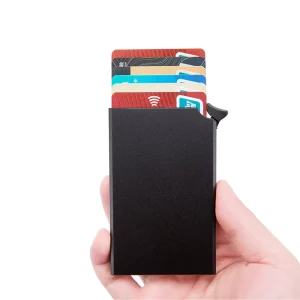 Anti-Magnetic RFID Aluminum Alloy ID and Business Credit Card Holder
