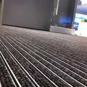 Anti-Slip Aluminum Alloy Floor Mat for High-Traffic Entrance Doors Dustproof Aluminum Carpet