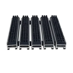 Anti Slip Carpet Insert Floor Aluminum Profile For Entrance Mat Commercial