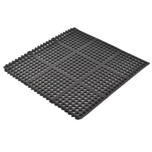 Anti-Slip Interlocking Rubber Floor Mat for Kitchen and Industrial Use