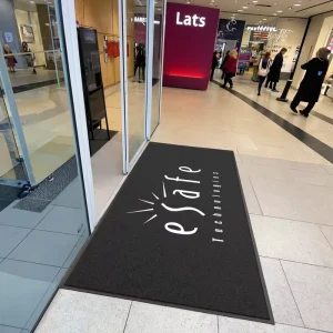 Anti Slip Outdoor Welcome Carpet Floor Rug Custom Logo Entrance Mat for Commercial Areas Door Mats