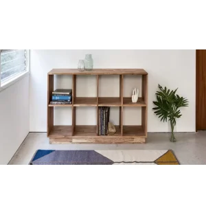 Antique Beech Wood Display Shelf Bookcase with Stand
