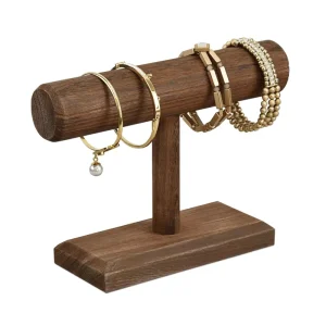 Antique Wooden Jewelry and Accessory Display Stand
