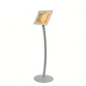 Arched Sign Display with Angle Lock and Metal Finish for Commercial Use