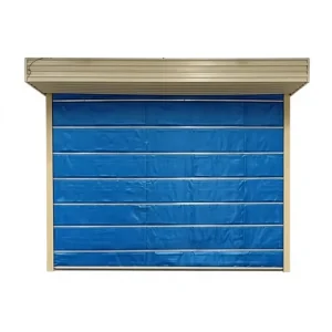 Automatic Fireproof Curtain Door Inorganic Fabric PVC Fire Barrier System for Mall and Supermarket Safety