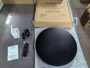Automatic Rotating Display Stand, 42 cm, 100 kg Load, 360-Degree, for Photography and Shooting Booths