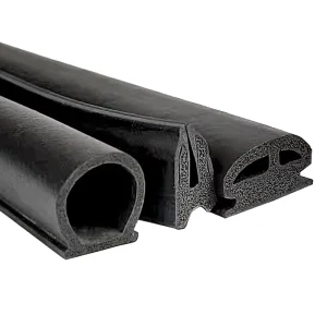 Automotive Door Waterproof Aluminum Soft Sponge Bumper Edge EPDM Rubber Foam Seal Black