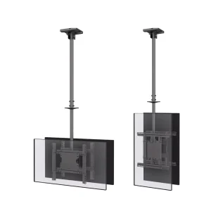 Back to Back Flip Down LCD Ceiling Mount Bracket for 32 to 55 Inch TVs