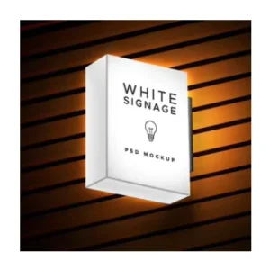 Backlit Metal and Acrylic LED Light Sign Board