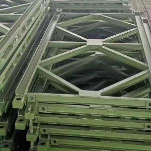Bailey Bridge Steel Deck Truss Double Lane Q355 Grade Hot-dip Galvanized 15m-60m Customizable Length