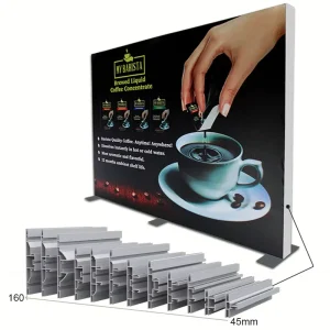 Banner Frame System Advertising Exhibition Led Light Box Floor Stand Lightbox