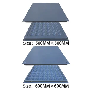 Bare-Finish Steel Cement Raised Floor Panels with Trunking System for Data Centers