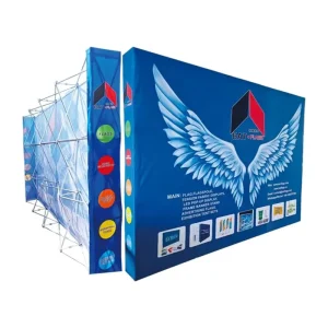 Batflags Custom Printed Pop up Display Stand Magnetic Fabric Backdrop Wall for Trade Show Exhibition