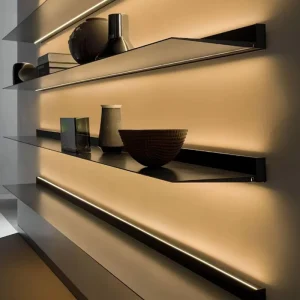 Bathroom Wall-Mounted Caddy Storage Rack with Aluminum and Stainless Steel Shelves