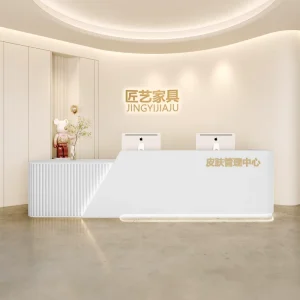 Beauty Equipment Salon Furniture Corner Reception Desk Small Reception Desk Counter