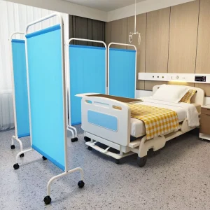 Beauty Salon Sliding and Folding Partition Curtain Medical Screen Fabric Partition No Need for Drilling Office Screen Panel