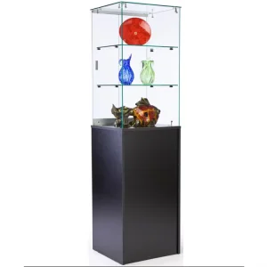 Best Selling Freestanding LED Cell Phone Display Case Showcase Retail Shop Counter Watch Cabinet Glass Front Easy View