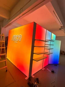 Best Selling Modular Easy Install TIANLANG Exhibition Stand Profile Factory Trade Show Booth Storage Wall Fabric Light Boxes