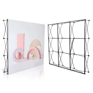 Best Selling Pop up Banner Trade Show Display Booth Backdrop Wall With Custom Graphic Pop up Stand