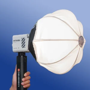 Bi-Color Rechargeable COB Fill Light for Outdoor Live Streaming and Photography, Handheld Portable, Up to 80W DC
