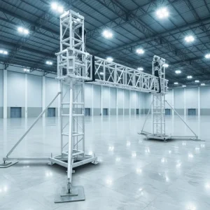 Big Loading Aluminum Spigot Truss With Easy Set Up Rising System Portable Stage Heavy Duty Lighting Truss Plate Basement