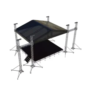 Black Aluminum Lighting Stage Truss Structure and Accessories