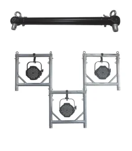 Black Aluminum Lighting Truss Display 600mm 700mm U Frame Truss for Event