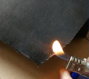 Black Fireproof Flame-Retardant High-Temperature-Resistant Glass Fiber Fabric for Cinema Curtain Walls