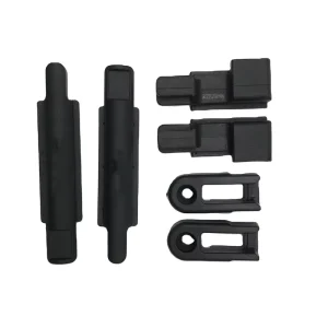 Black Integrated Plug-In Plastic Connection Fitting Set with Assembled Positioning Hardware