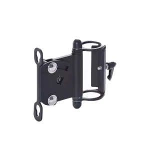 Black Metal Wall-Mounted Speaker Bracket with Adjustable Angle