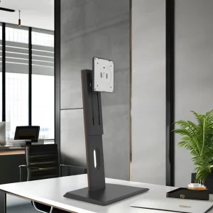Black Metal and ABS Tilt Swivel Pivot LCD Monitor Arm Computer Bracket for 17-32 Inch Screens