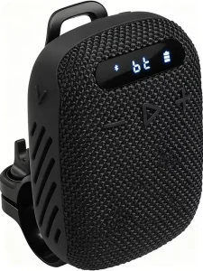 Black Portable Speaker with Professional Sound Handlebar Mount for Bicycle Outdoor Sports Wireless Speaker