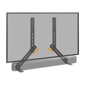 Black Under-TV Speaker Mount Bracket