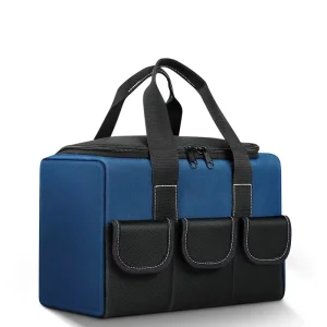 Blue Oxford Portable Tool Bag with Hook-and-Loop Storage and 300 lb Capacity