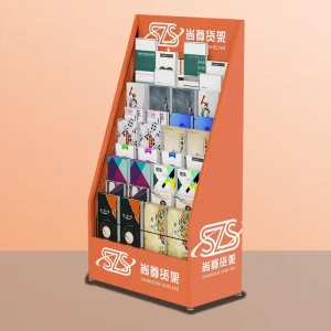 Book Display Rack Metal Wire Display Rack Magazine and Brochure Display Rack Multifunctional Storage Bookshelf Customization