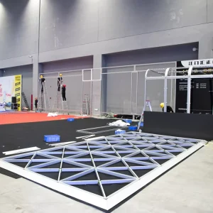 Branded Car Trade Show Exhibition Display Glass Floor Design Manufacturer
