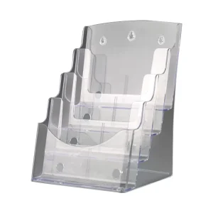 Brochure Display Stand A4 Acrylic Document Holder Lottery Book Magazine Rack A5 Wall-Mounted File Organizer Rack