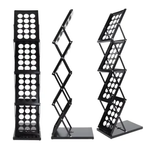 Brochure Holder Iron Banner Display Rack Newspaper Stand